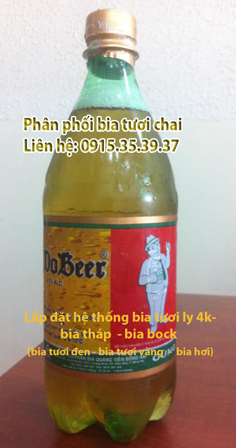 phân phối bia tươi vidobeer, bia tươi chai pet, dai ly phan phoi bia tuoi chai pet
