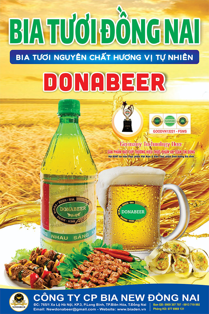 Nhà máy Bia New Đồng Nai có hỗ trợ quán cung cấp Panno